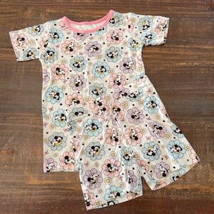 Disney Floral Pajama Set